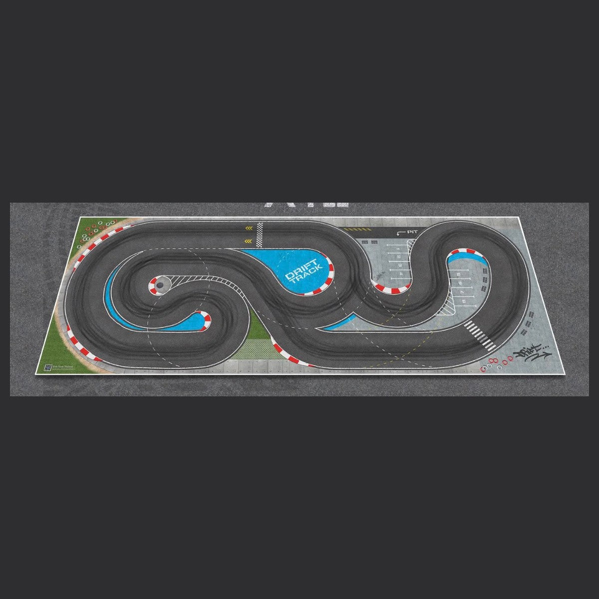 Full artwork of the Drift Track — Day Circuit design